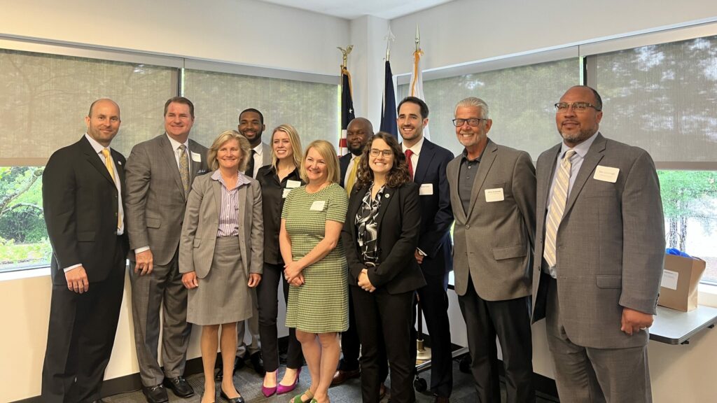 A group photo of presenters at the Greater Richmond Employer Housing Forum at Virginia Housing’s Learning Center in Henrico County in June.