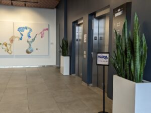 As soon as guests enter the PlanRVA office from the elevators, they are greeted with the "Better Together" collaborative mural. 