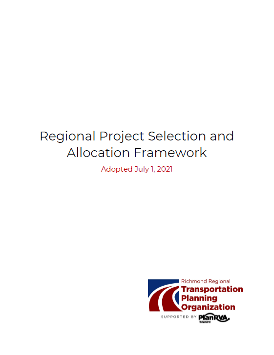 Regional Project Selection and Allocation Framework report cover