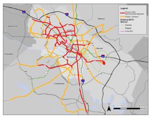 Transit Vision – Initial Segments Network Map | Plan RVA